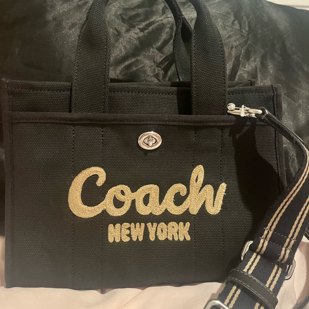 Coach Black Canvas Tote Bag